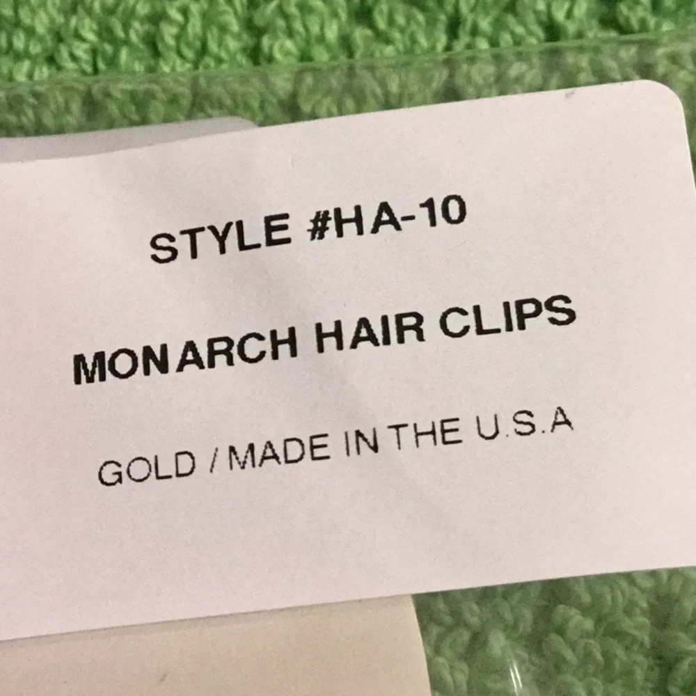 NIP Monarch Gold Hair Clip Set - Picture 3 of 4
